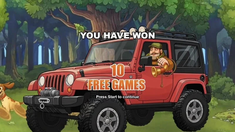 Hunt the Bucks - melancarkan Free Games dengan panel Booster dan Hunter-Wild